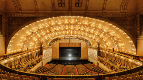 Empty Auditorium Theater of Roosevelt University in Chicago, Illinois